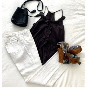 KORS Michael Kors Straight Leg White Jeans